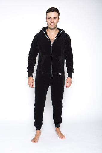 black men velours onesie