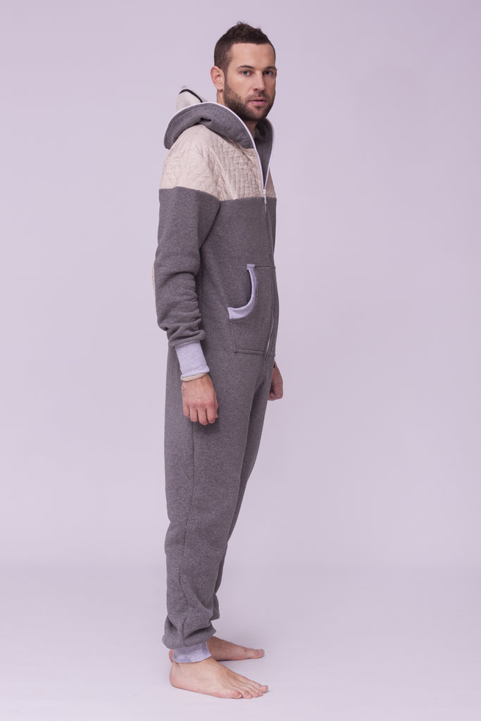 grey men onesie