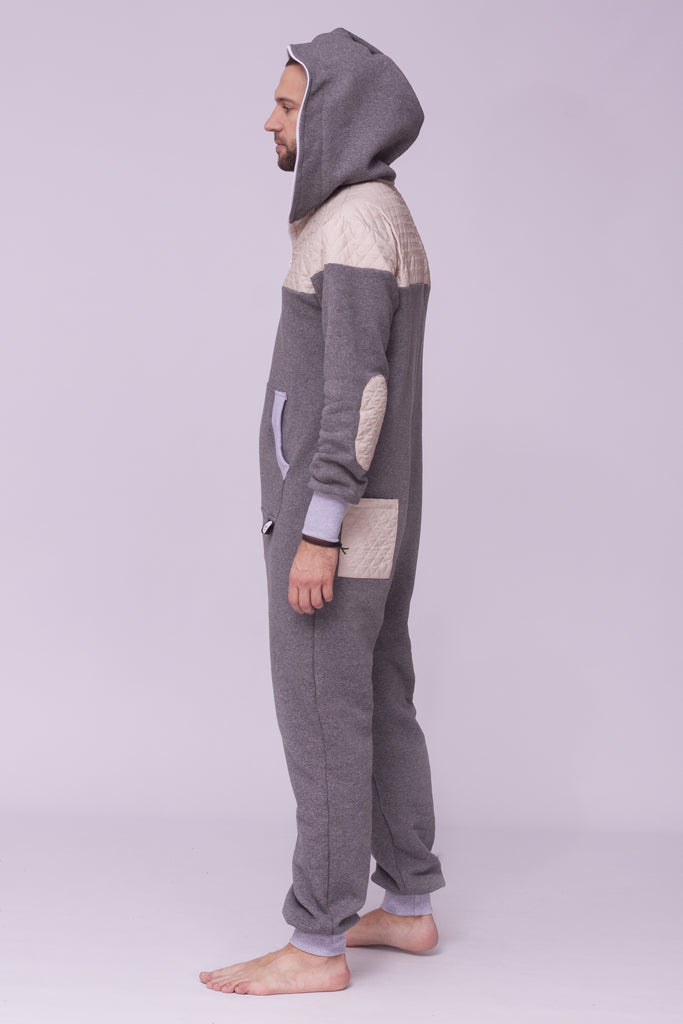 grey men onesie